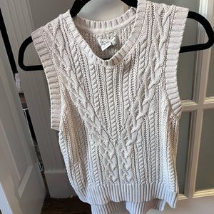 Rachel Zoe Cream Sweater Vest
